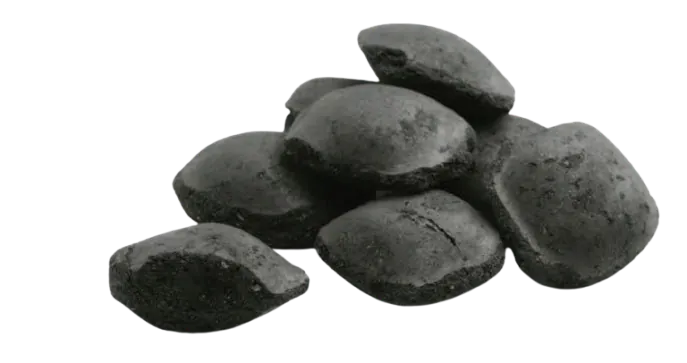 Agglomerated biocarbon briquettes